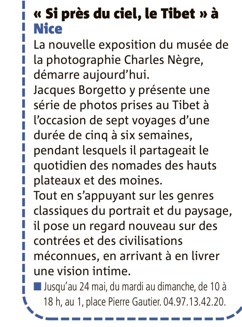 Exposition photos sur le Tibet au musée de la photographie de Nice