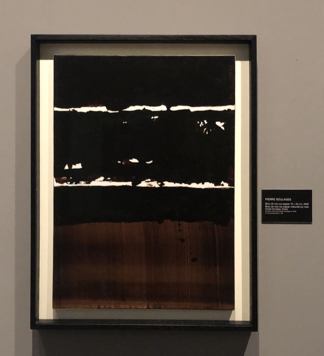 Exposition Soulages à la galerie Lympia