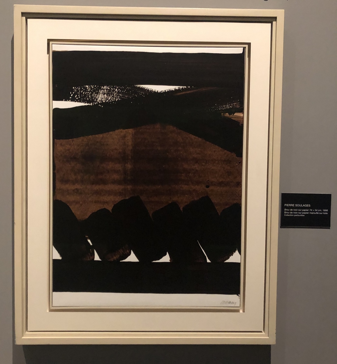 Exposition Soulages à la galerie Lympia
