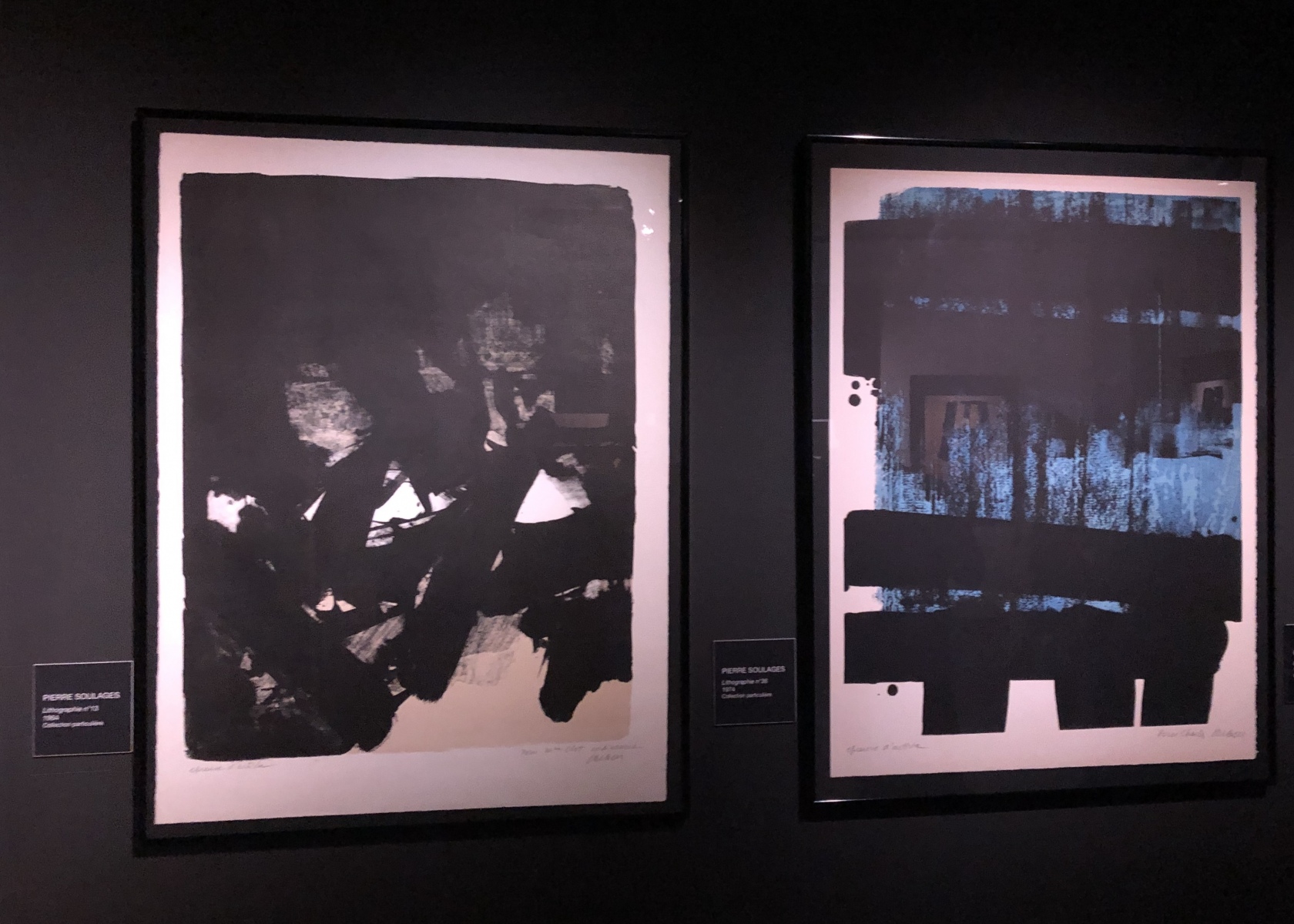 Exposition Soulages à la galerie Lympia