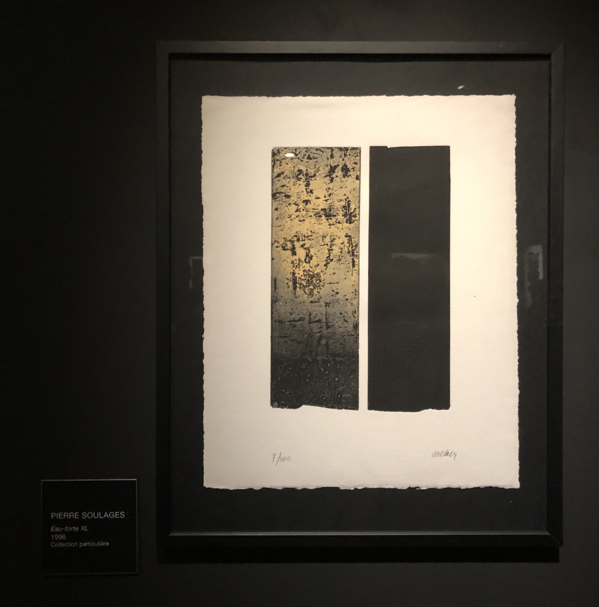 Exposition Soulages à la galerie Lympia