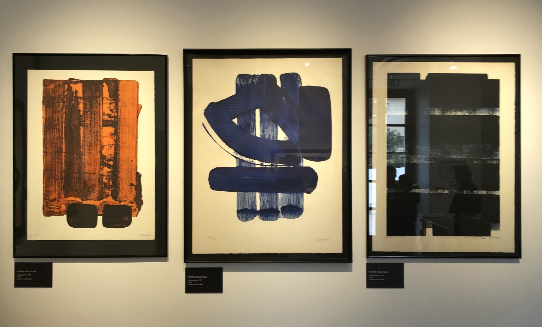 Exposition Soulages à la galerie Lympia