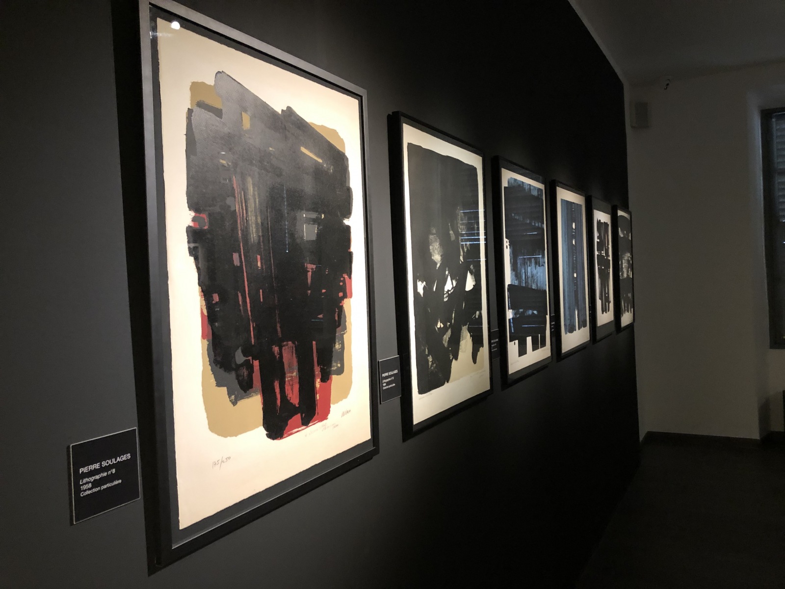 Exposition Soulages à la galerie Lympia