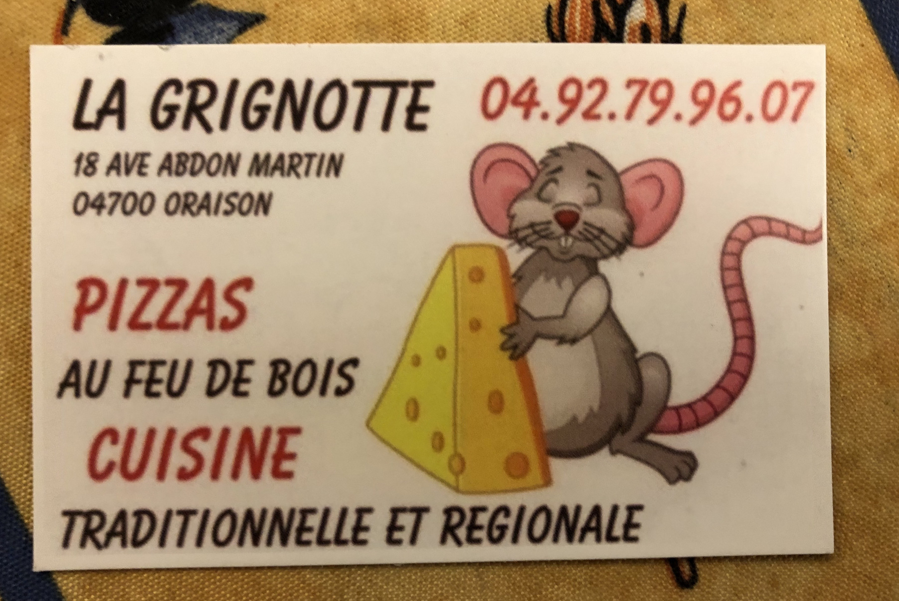 Premier resto depuis août 2020 !!!