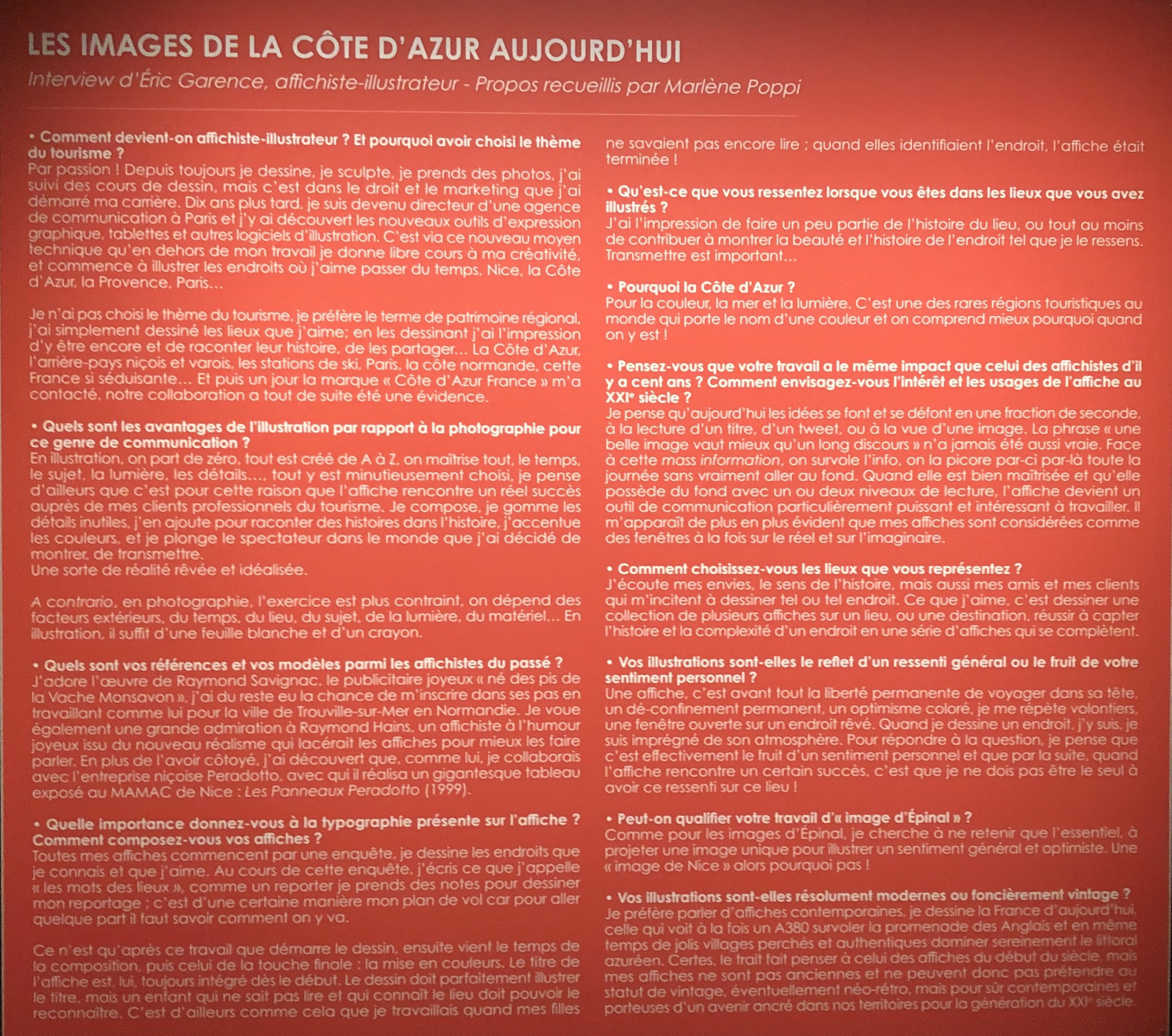 Superbe exposition 