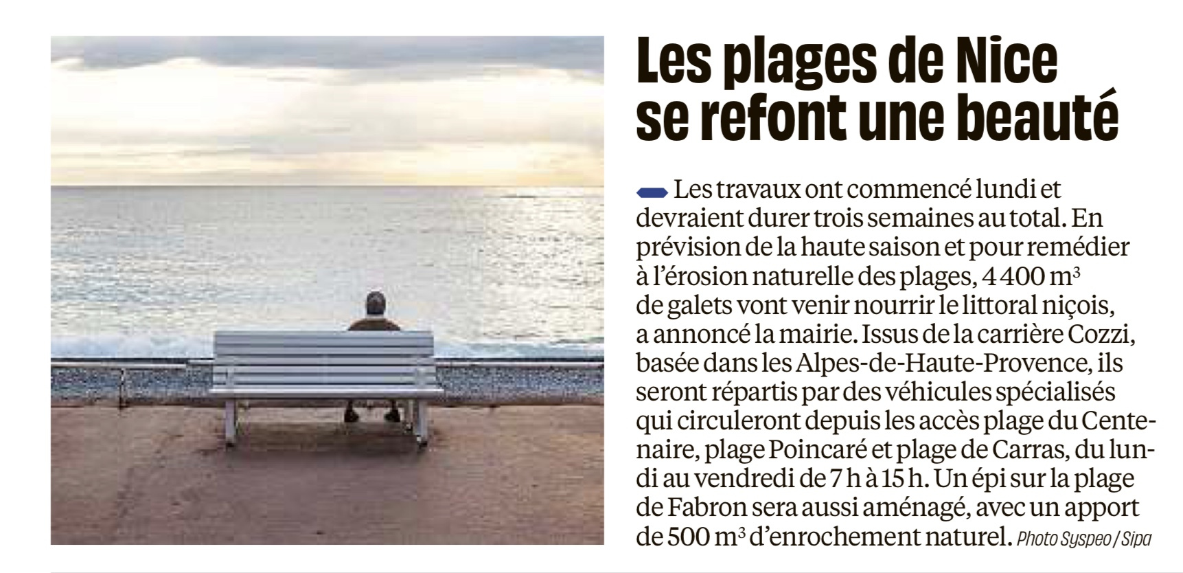 La plage ...