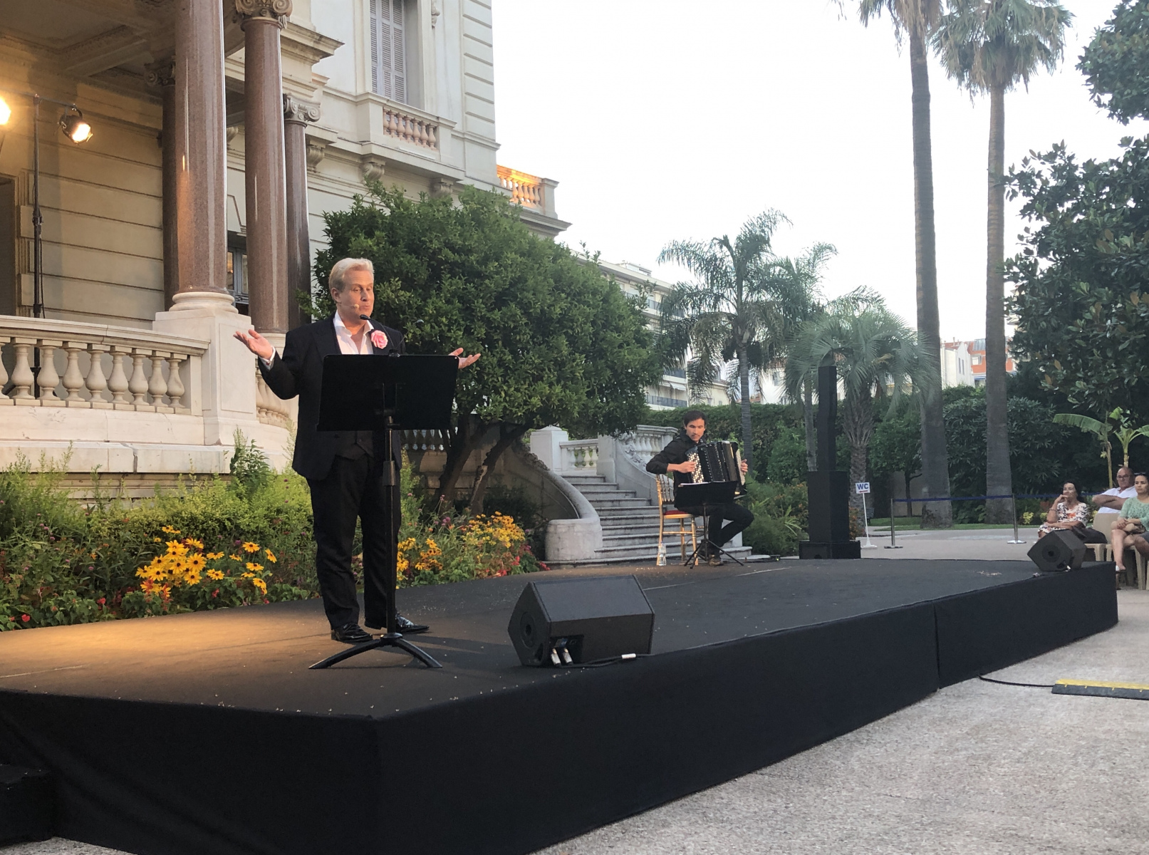Spectacle dans le cadre des soirées à la Villa Masséna