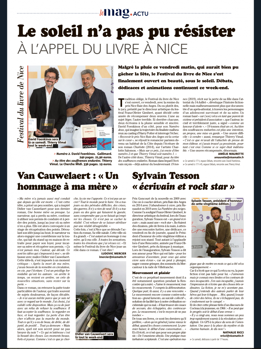 Balade au festival du livre 2022 de Nice