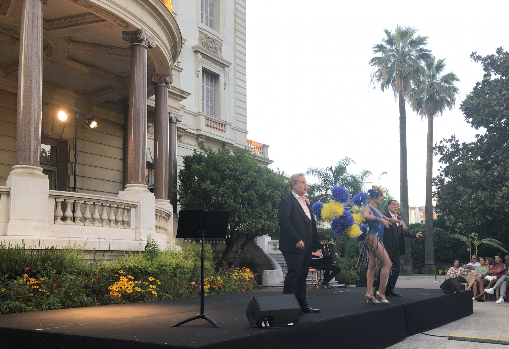 Spectacle dans le cadre des soirées à la Villa Masséna