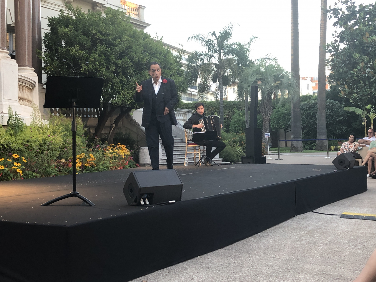 Spectacle dans le cadre des soirées à la Villa Masséna