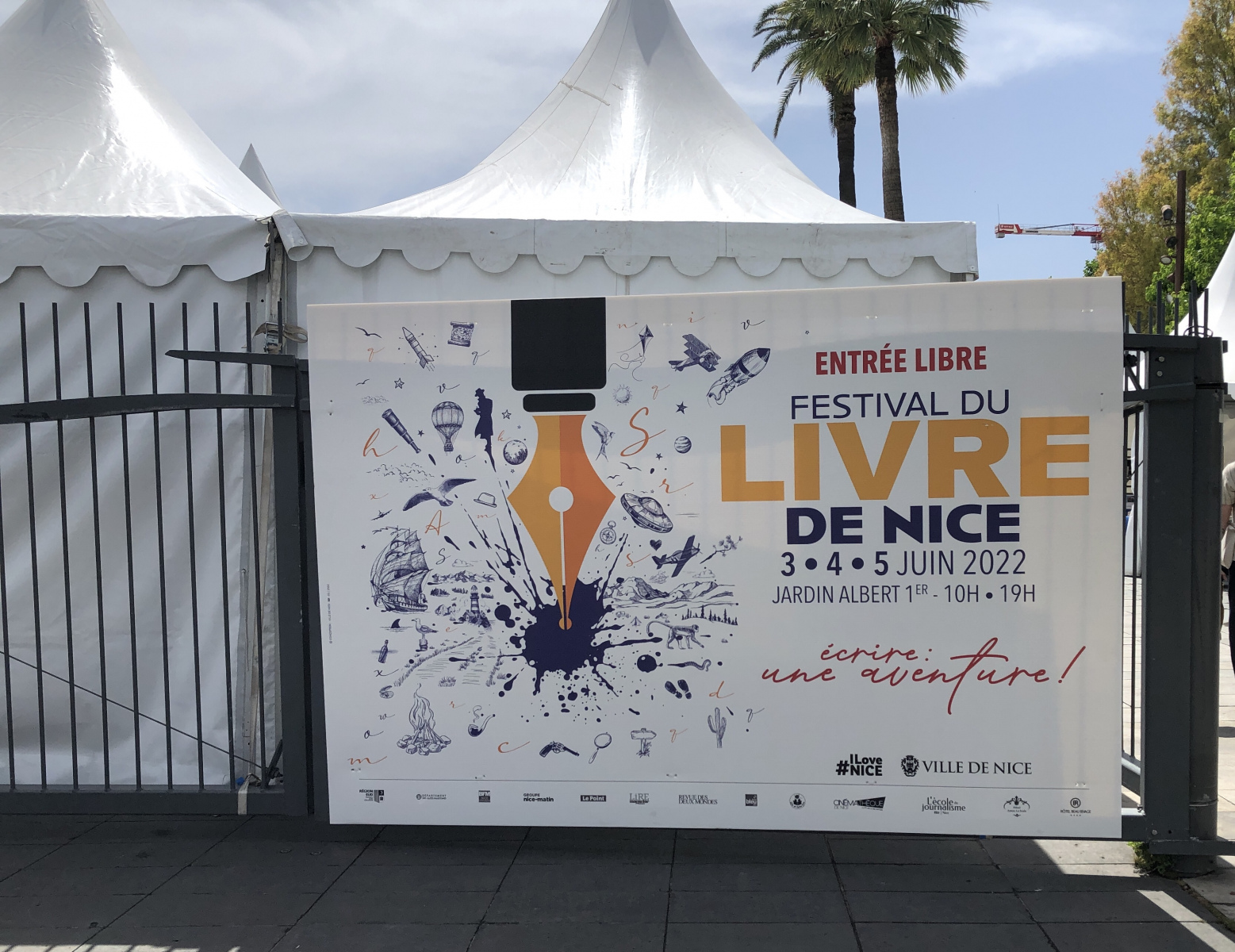Balade au festival du livre 2022 de Nice