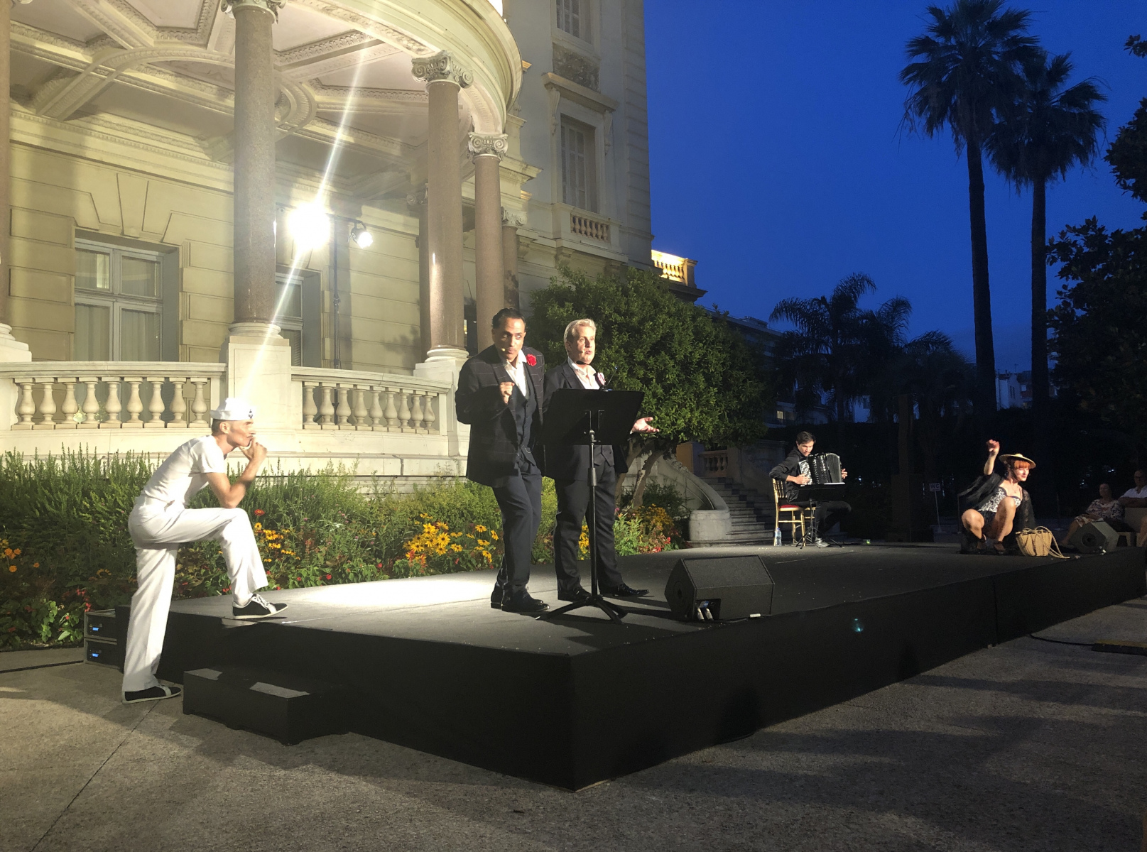 Spectacle dans le cadre des soirées à la Villa Masséna
