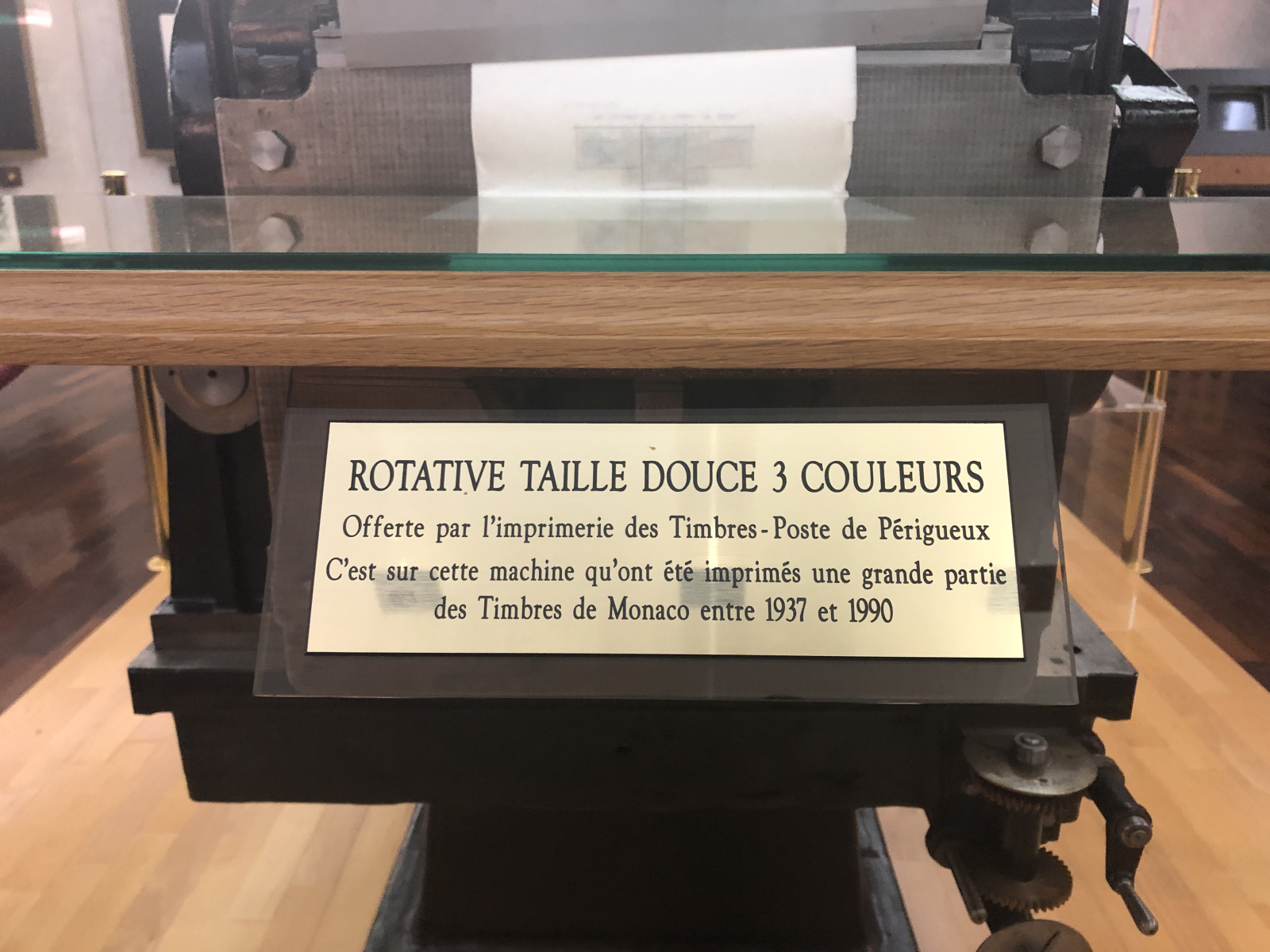 Visite du musée des timbres et des monnaies de Monaco