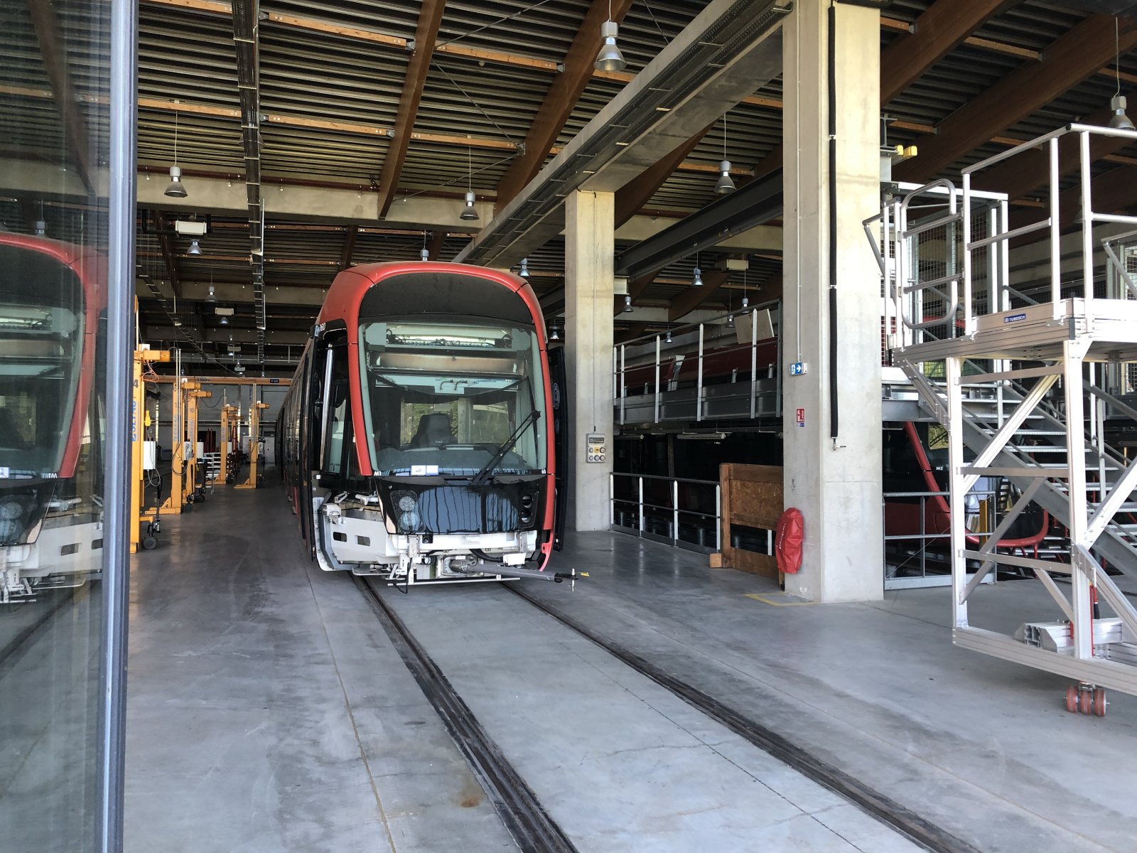 Visite du dépôt des lignes de tramway 2 et 3