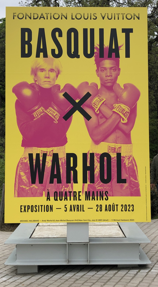 Visite de l'exposition « Basquiat × Warhol, à quatre mains » à la fondation Louis Vuitton.
