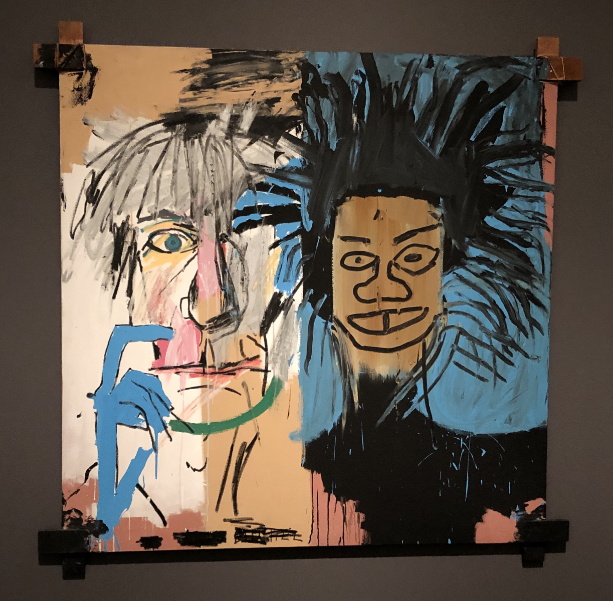 Visite de l'exposition « Basquiat × Warhol, à quatre mains » à la fondation Louis Vuitton.