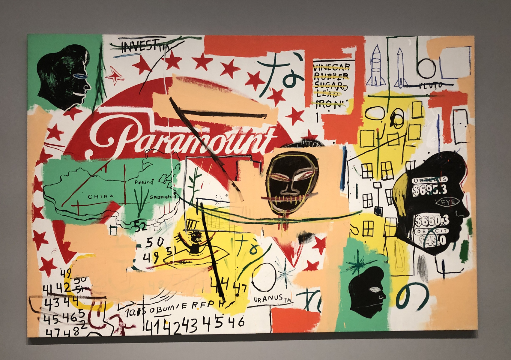 Visite de l'exposition « Basquiat × Warhol, à quatre mains » à la fondation Louis Vuitton.