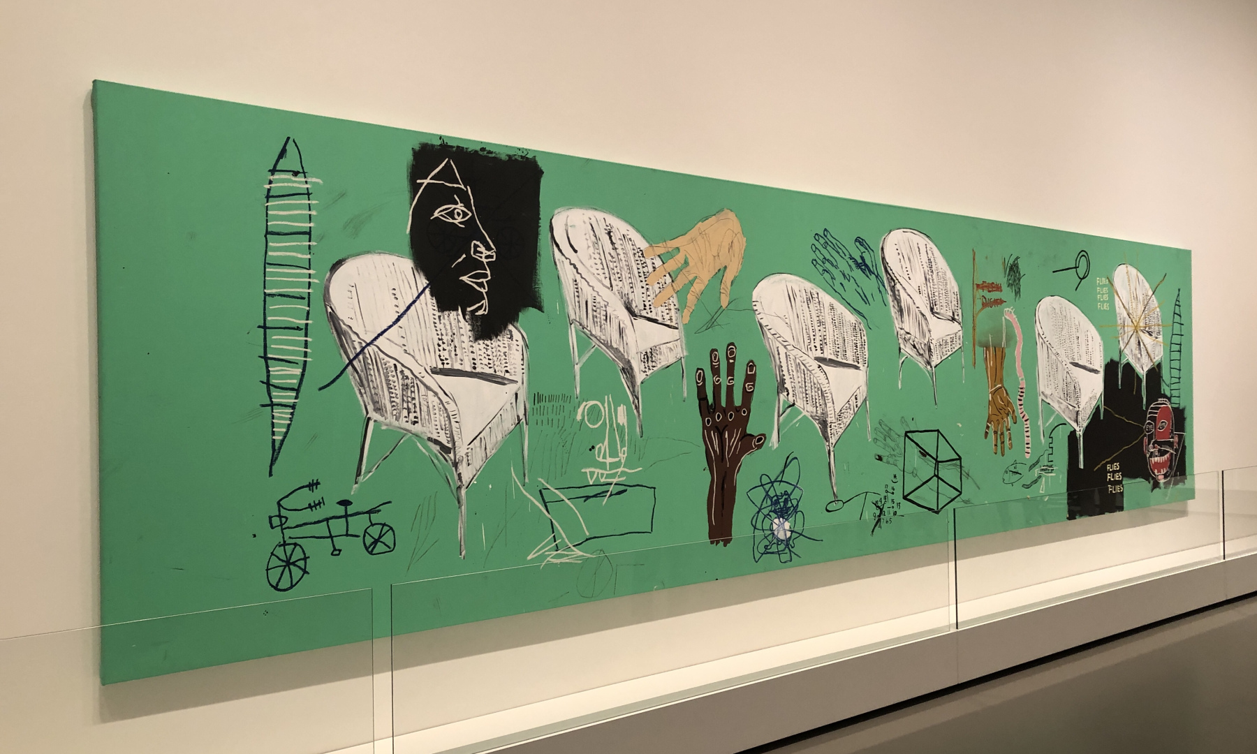 Visite de l'exposition « Basquiat × Warhol, à quatre mains » à la fondation Louis Vuitton.