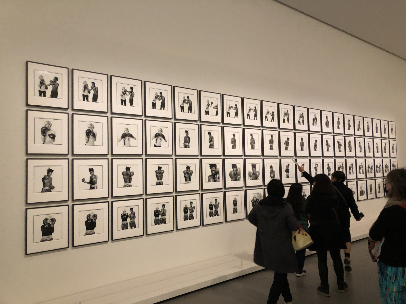 Visite de l'exposition « Basquiat × Warhol, à quatre mains » à la fondation Louis Vuitton.