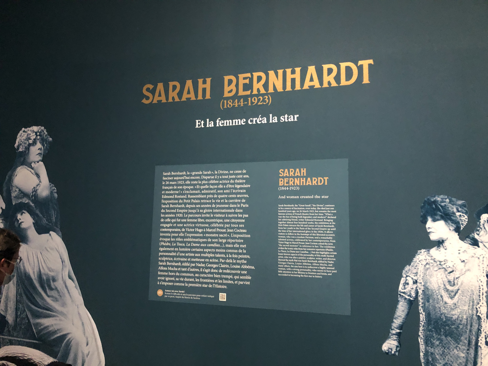 Visite de l'exposition Sarah Bernhardt au petit palais à Paris