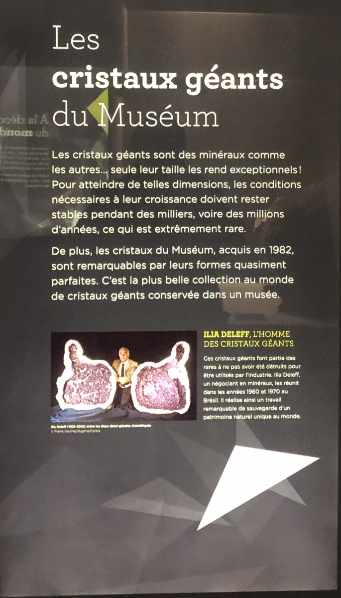 Visite du musée de minéralogie à Paris