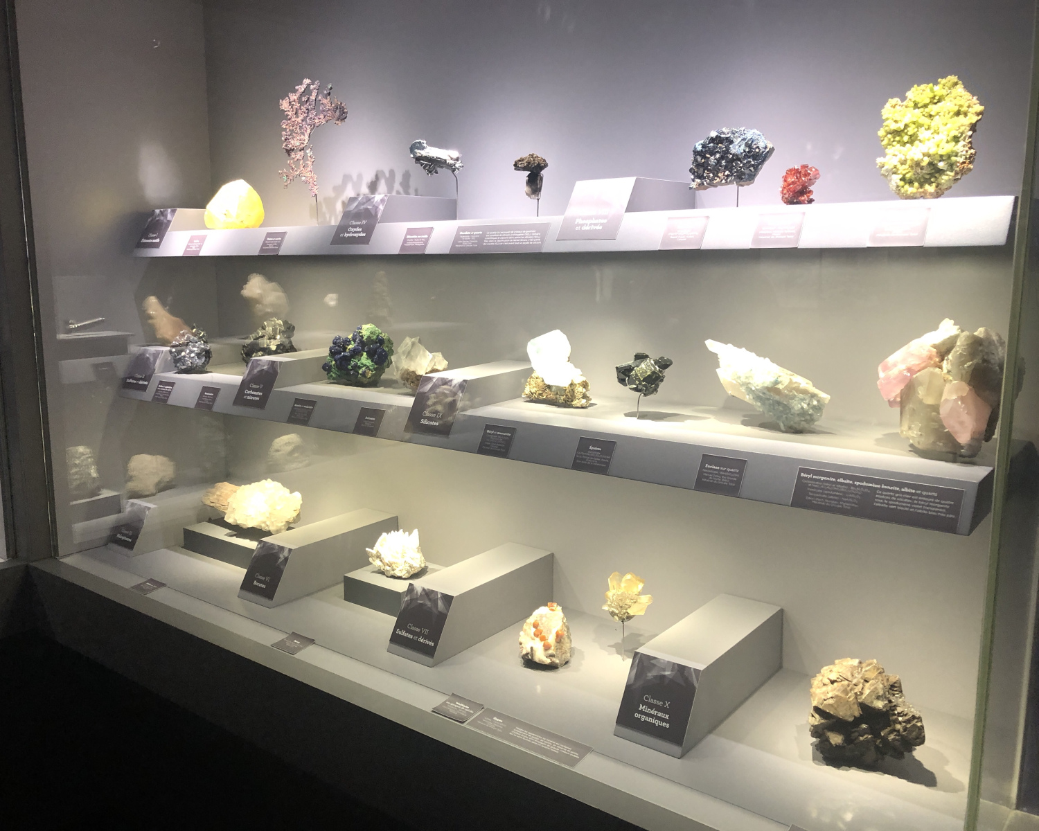 Visite du musée de minéralogie à Paris