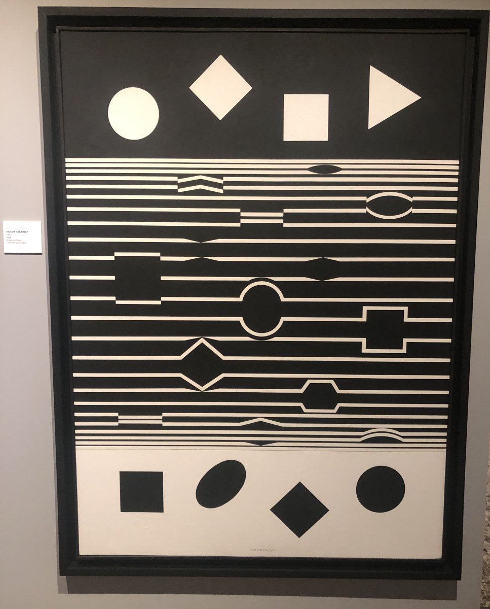 Visite de l'exposition Vasarely à la galerie Lympia à Nice