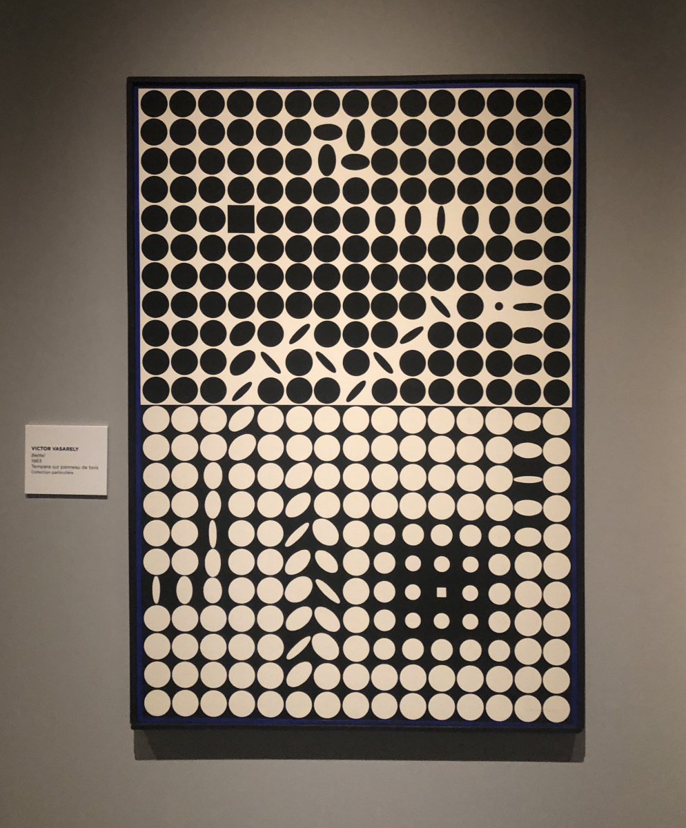 Visite de l'exposition Vasarely à la galerie Lympia à Nice
