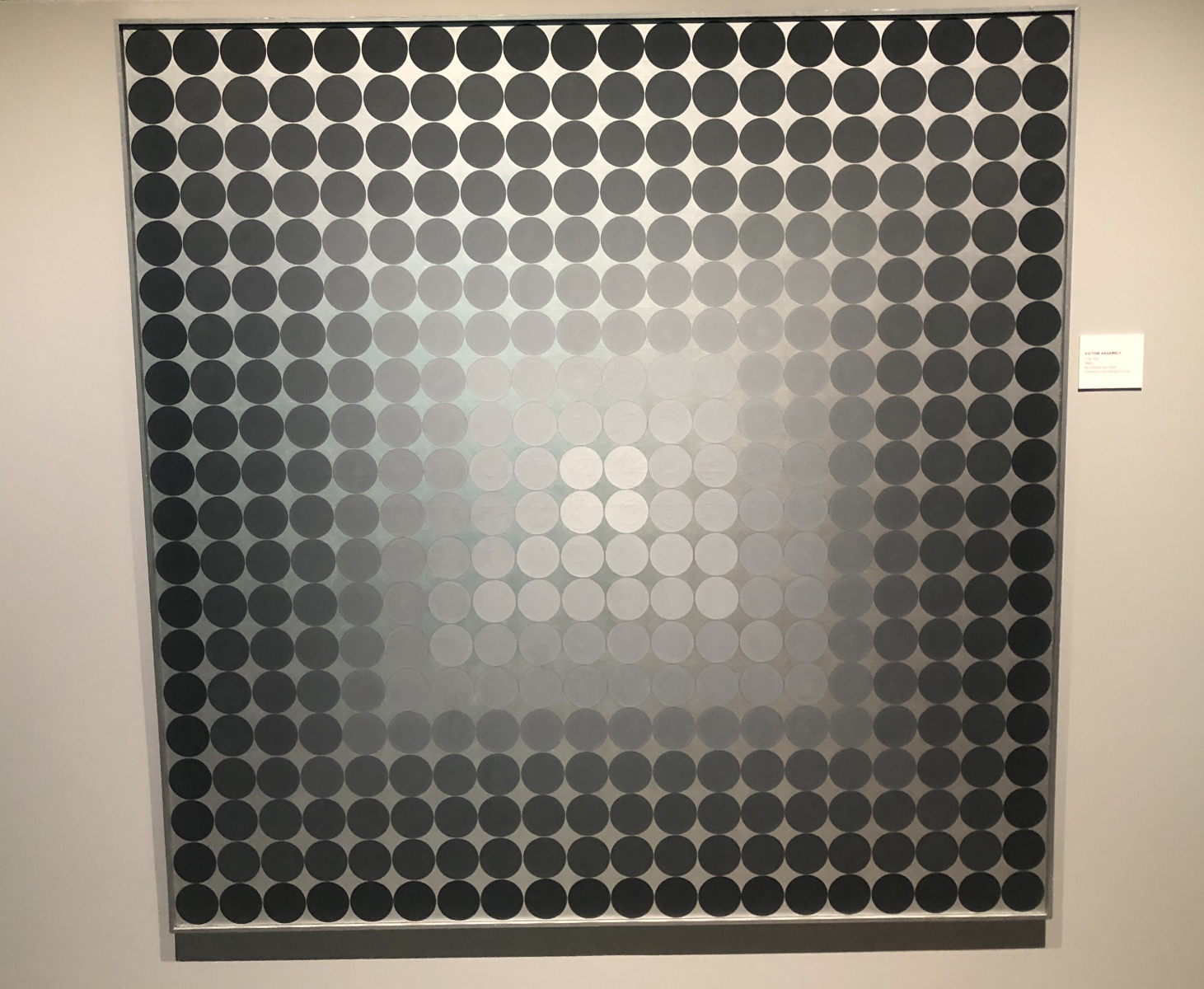 Visite de l'exposition Vasarely à la galerie Lympia à Nice