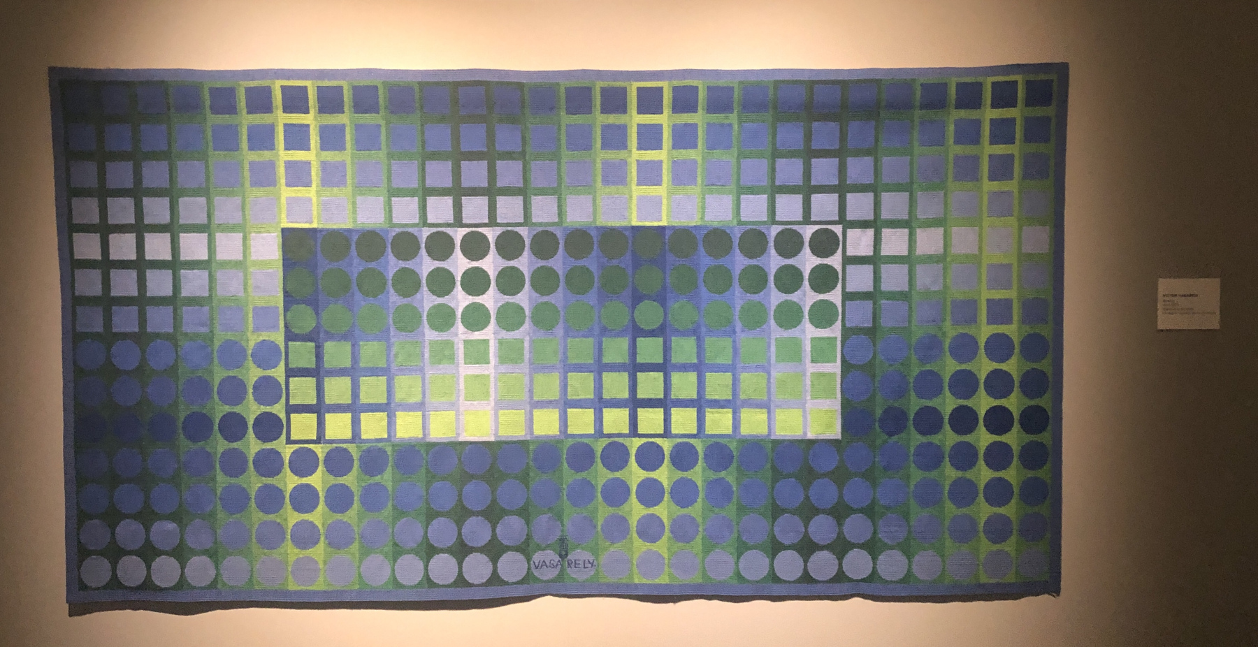 Visite de l'exposition Vasarely à la galerie Lympia à Nice