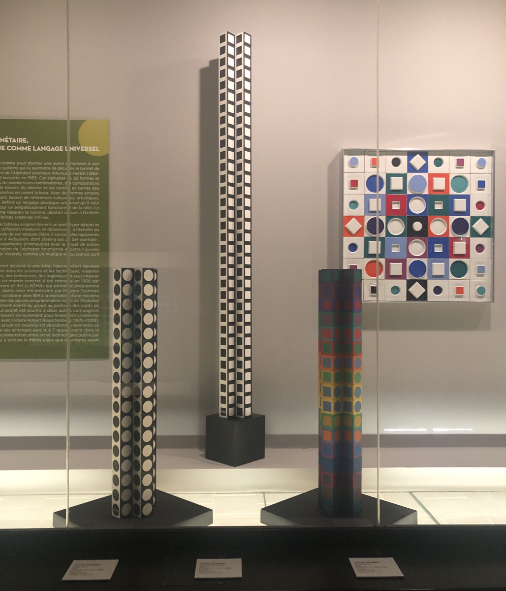 Visite de l'exposition Vasarely à la galerie Lympia à Nice