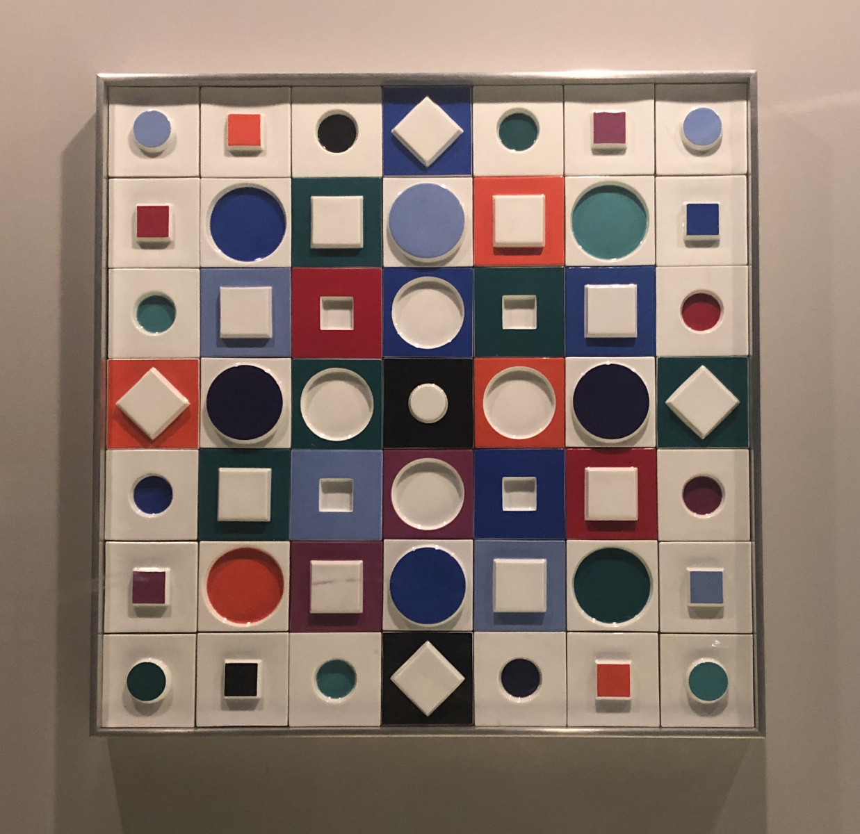 Visite de l'exposition Vasarely à la galerie Lympia à Nice