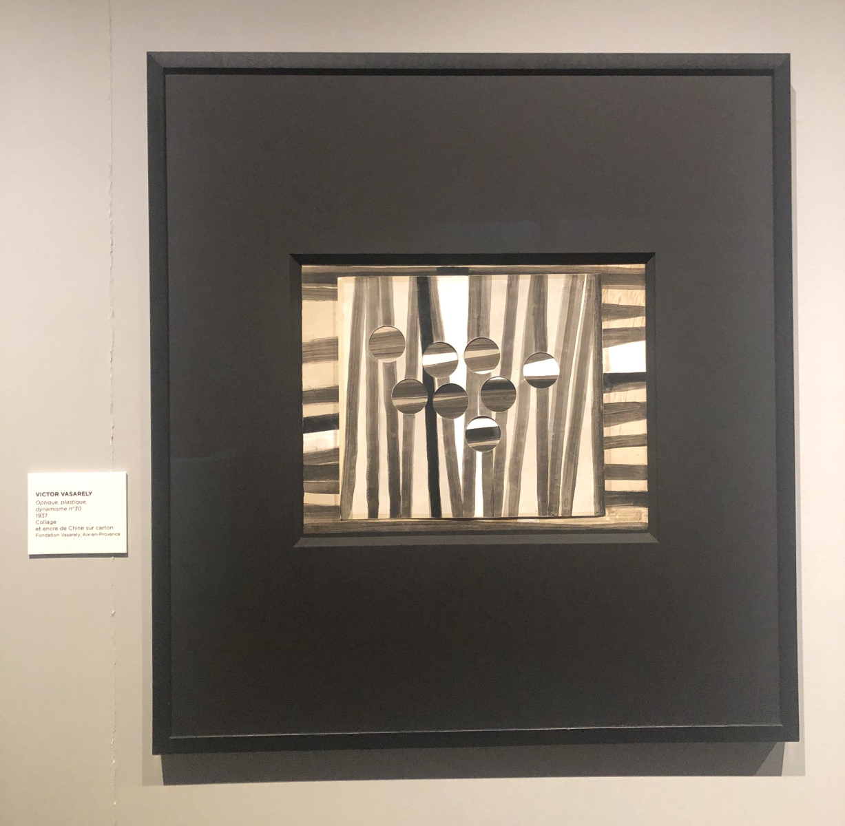 Visite de l'exposition Vasarely à la galerie Lympia à Nice