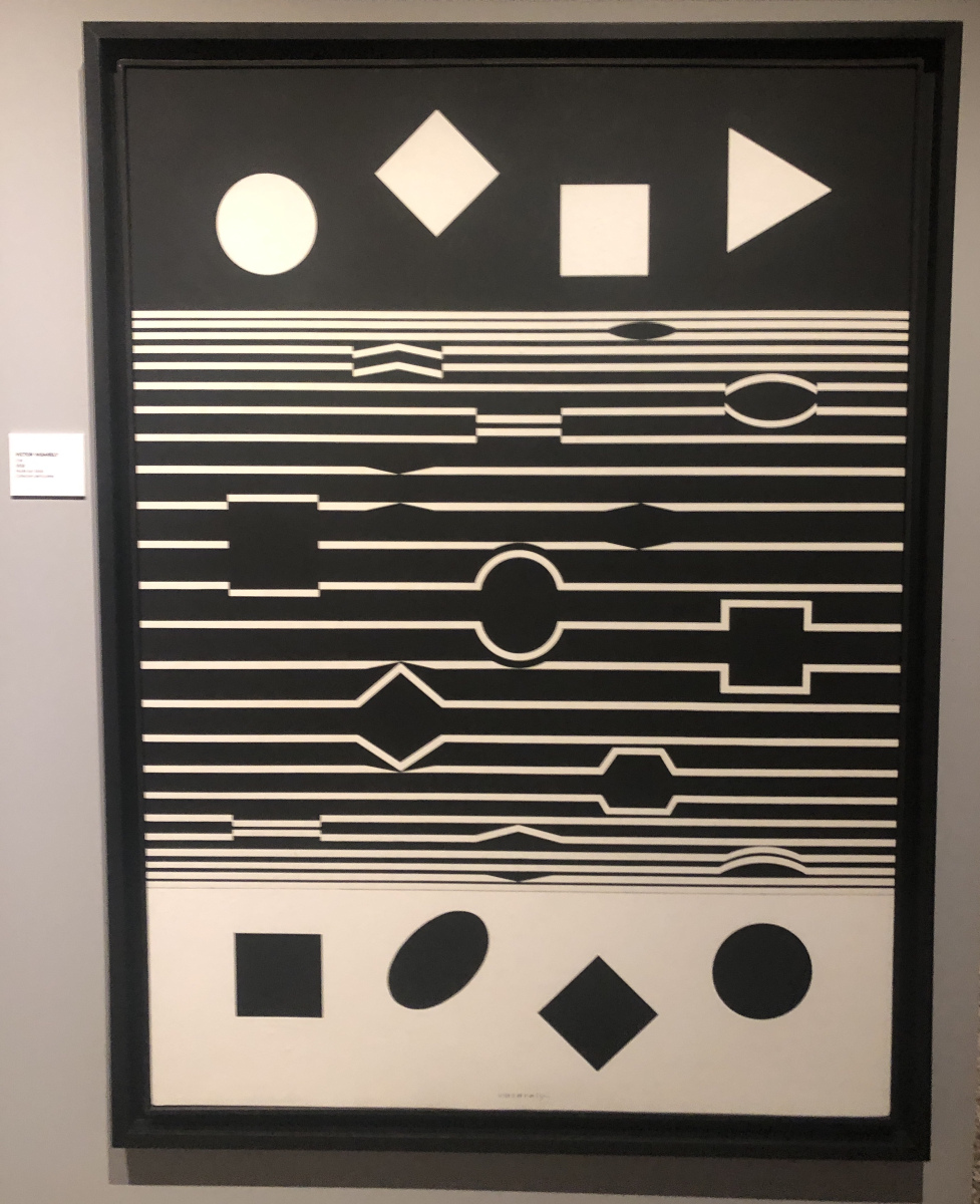 Visite de l'exposition Vasarely à la galerie Lympia à Nice