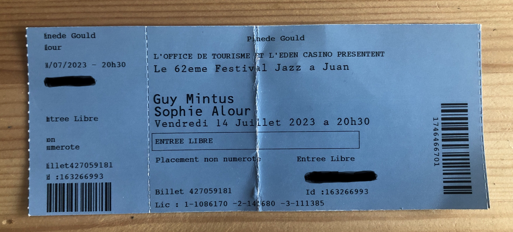 Concert de Guy Mintus à Antibes