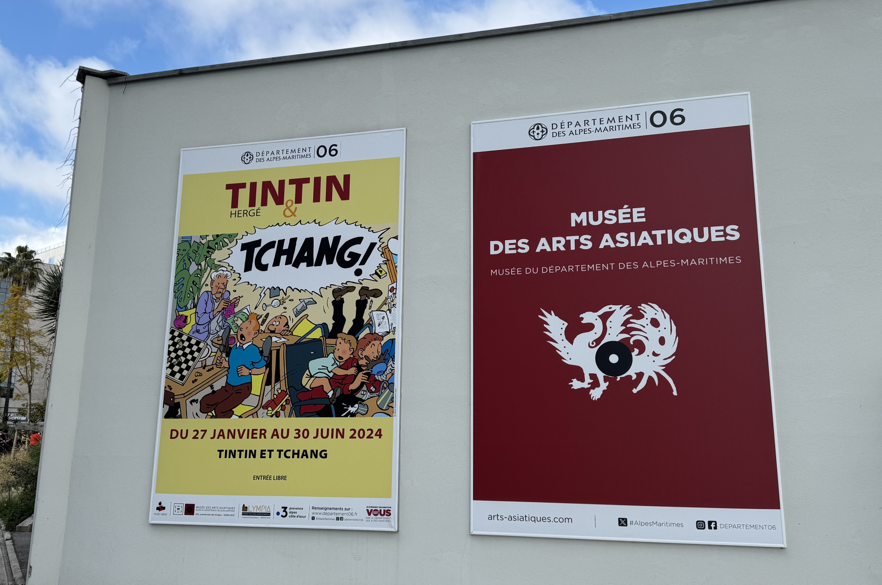 Visite de la deuxième partie de l'exposition sur Hergé