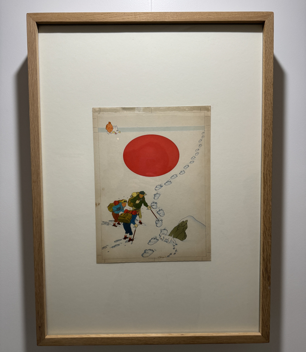 Visite de la deuxième partie de l'exposition sur Hergé