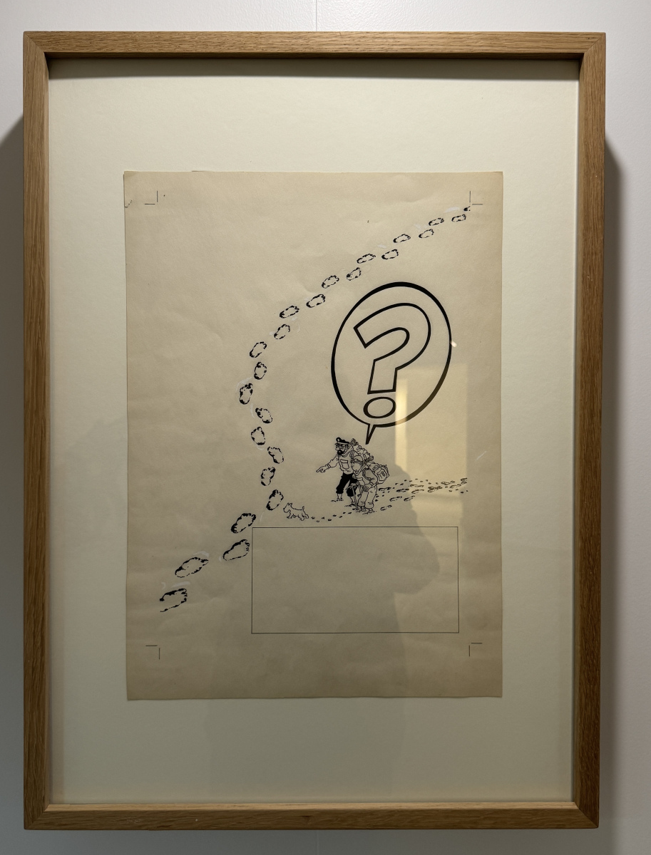 Visite de la deuxième partie de l'exposition sur Hergé