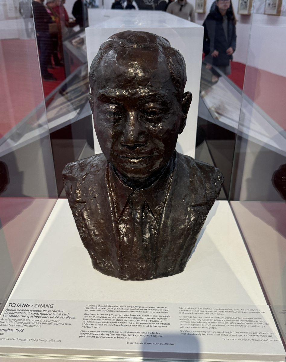 Visite de la deuxième partie de l'exposition sur Hergé