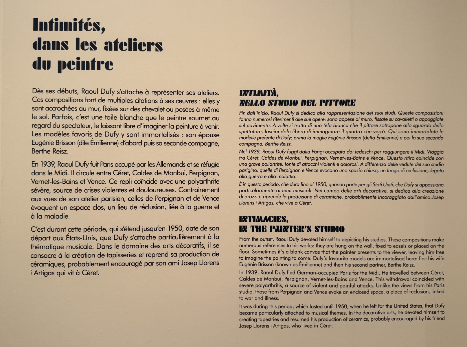 Visite de l'exposition 