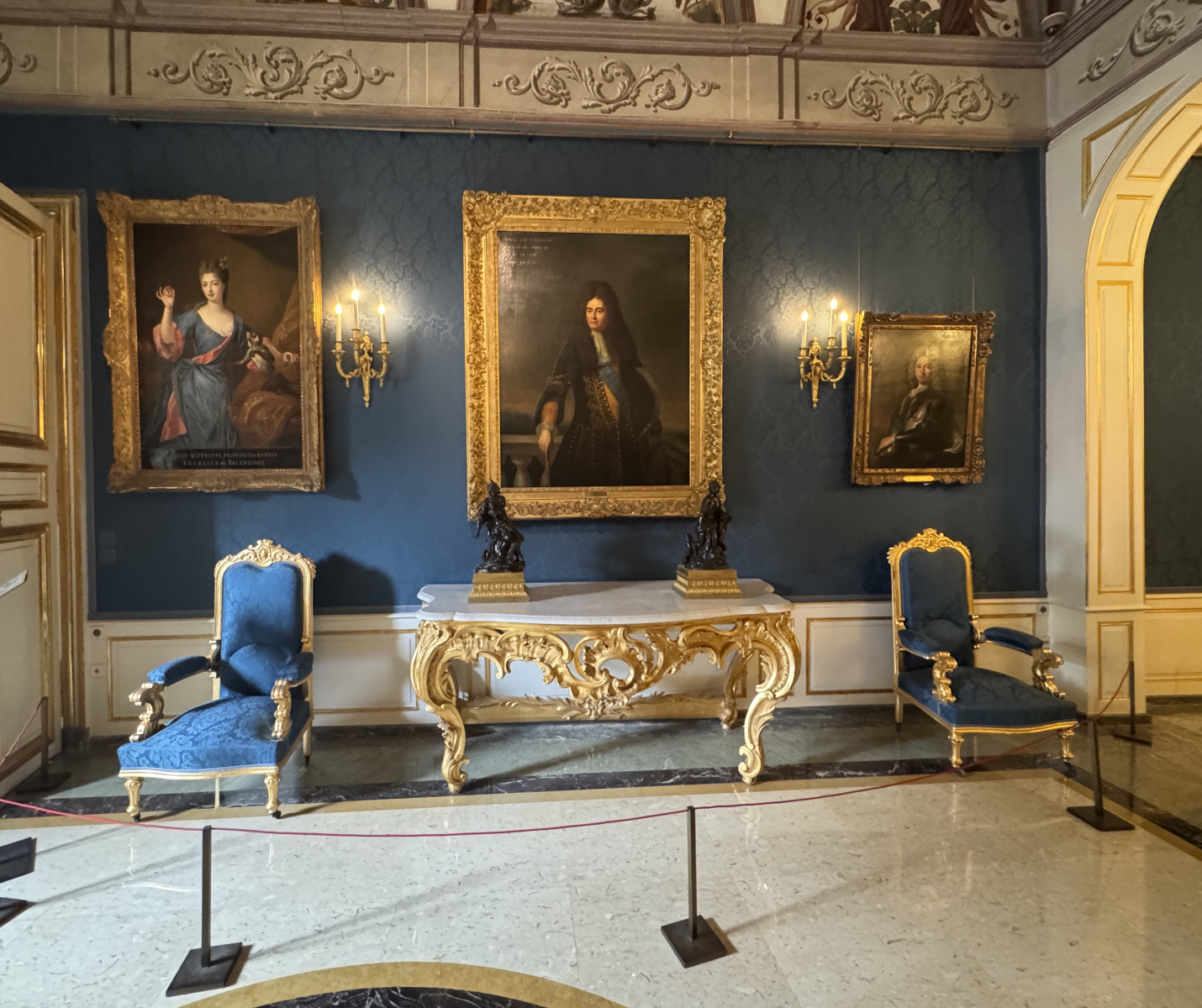 Visite du palais princier à Monaco.