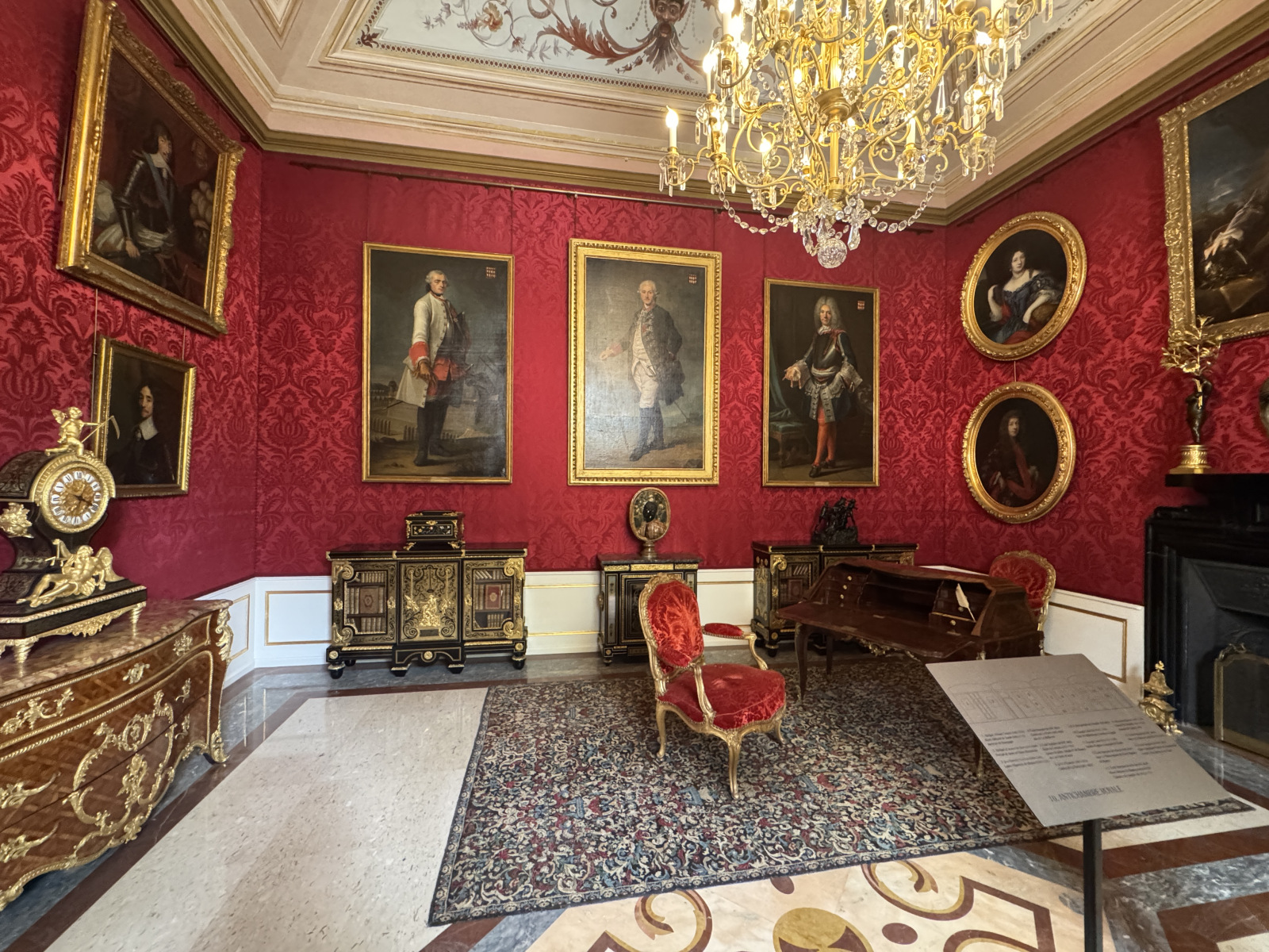 Visite du palais princier à Monaco.