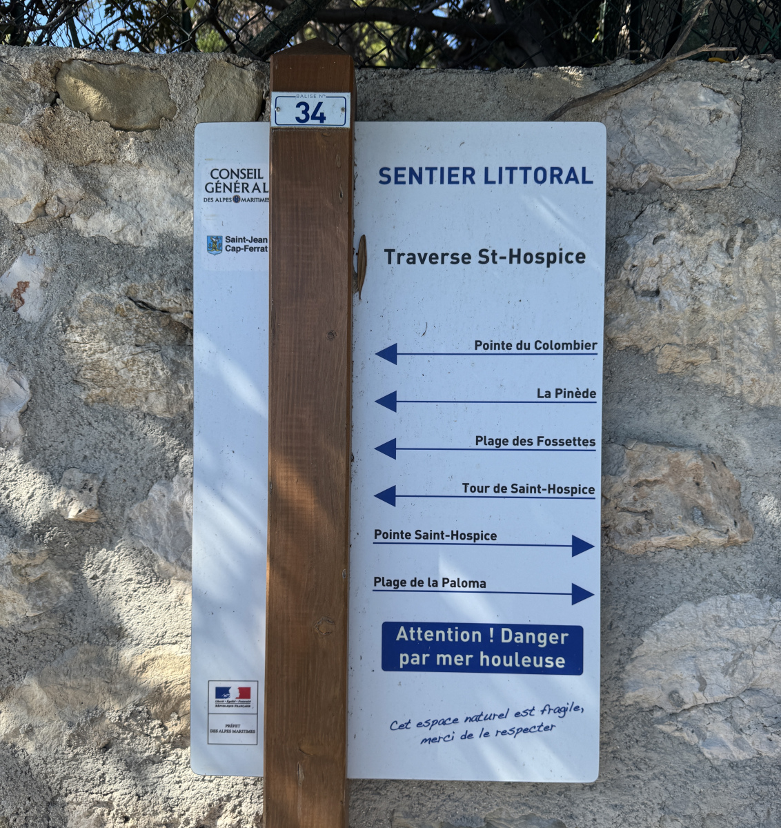 Balade  , tour de la pointe Saint Hospice