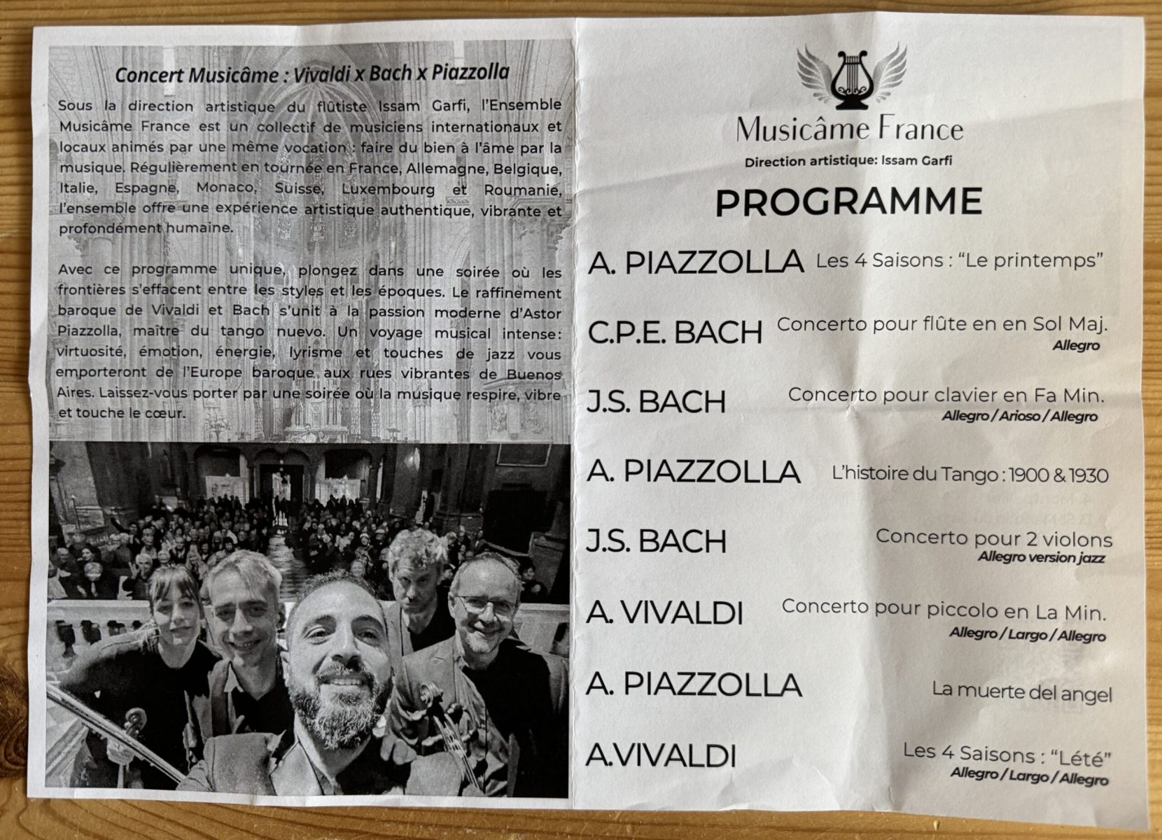 Concert Ensemble Musicâme France