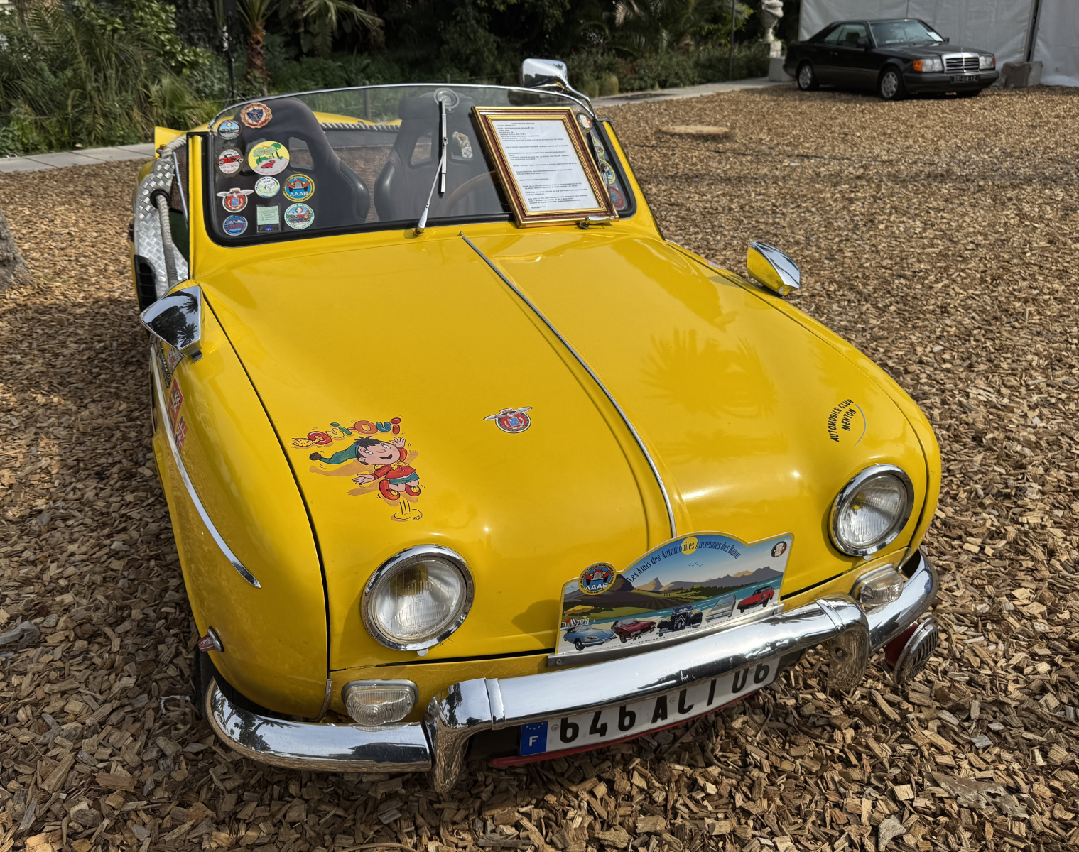 Visite de l'exposition « Les Légendes de Nice » au jardin Albert Ier